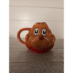 Dr. Seuss The Grinch Who Stole Christmas Pet MAX Dog 3D Head Ceramic Mug Cup